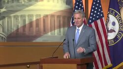 CLEAN : Pelosi McCarthy address impeachment trial in weekly briefings News Clip