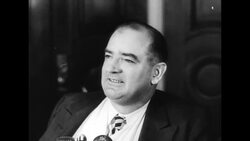 US Senator Joseph McCarthy talks to reporters in Washington, DC, after Senate votes to condemn his behavior News Clip