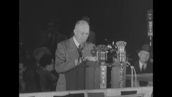 GOP Presidential candidate Dwight Eisenhower says Richard Nixon completely vindicated himself as they campaign together in Wheeling, W VA News Clip