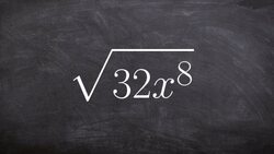 Simplifying the root of a number and variable Instructional Video
