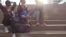 Jogging and friendship Stock Footage