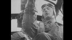 World War II German Planes Readying for Takeoff Stock Footage