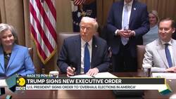 US President signs order to 'overhaul elections in America' News Clip