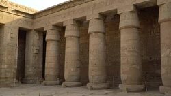 Temple of Medinet Habu. Egypt, Luxor. Stock Footage