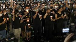 CLEAN : Candles lit in Hong Kong as protesters defy ban to remember Tiananmen News Clip