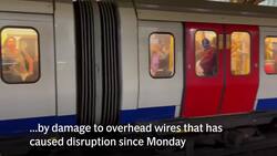 Rail chaos hits London morning rush-hour as engineers tackle cable damage News Clip