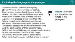 Exploring how the prologue sets up the theme of fate in 'Romeo and Juliet' Instructional Video