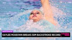 Kaylee McKeown Breaks 50-Meter Backstroke Record News Clip