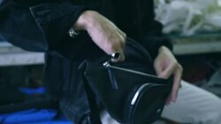 Craftsmen making Bag Stock Footage