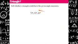 Triangle Inequality Theorem: Determining if Angles and Side Measures Form a Triangle Instructional Video