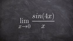 Evaluating the limit using special trig limits Instructional Video
