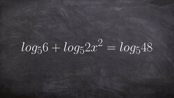 Learn how to solve logarithmic equation using properties of logs and one to one Instructional Video