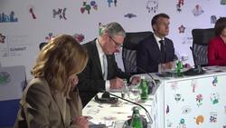 Starmer seen in meeting with European leaders at EPC Summit in Tirana News Clip