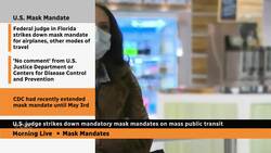 U.S. judge strikes down mask mandate on mass transit News Clip
