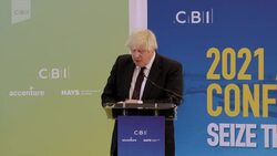 Boris Johnson gives speech at CBI conference News Clip