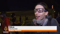 Georgian lawmakers tussle in parliament after crackdown on foreign agent protesters News Clip