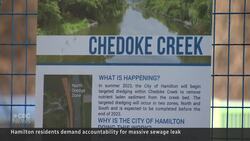 Hamilton residents fight for action, accountability for slow sewage leak clean-up News Clip