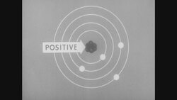 1950s: Illustrated atom Stock Footage