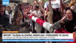 Dozens Of Westerners Board Commercial Flight From Kabul News Clip
