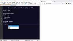 HTML Tutorial for Beginners(2022) - Set Vertical Header for a Table Instructional Video