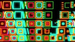 trival pattern neon Stock Footage