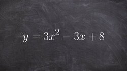 Solving a quadratic by applying the quadratic formula Instructional Video