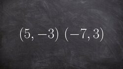 How to determine the slope between two points Instructional Video