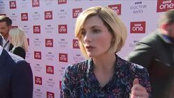 Jodie Whittaker's red carpet interview at the Dr Who premiere News Clip