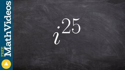 Simplify complex numbers Instructional Video