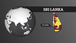 Earth Sphere Map and Sri Lanka Country Map with National Flag Stock Footage