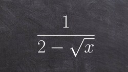 Dividing a radical expression when the denominator is a binomial Instructional Video