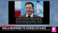 Tesla CEO Says Solar Understandably Draws Interest Amid California Power Outages News Clip