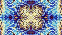 Moving abstract retro ornament. Stock Footage