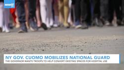 NY Gov. Andrew Cuomo Mobilizes National Guard For Coronavirus News Clip