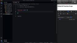 Modern JavaScript from the Beginning - Second Edition - Global and Function Scope Instructional Video