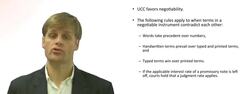 Negotiable Instrument - General Rules of Interpretation Instructional Video