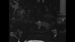 President Franklin Roosevelt takes oath of office at his inauguration in Washington, DC at start of his second term News Clip