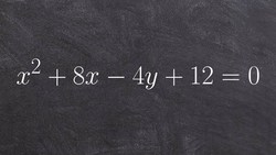 Learn how to identify the focus and directrix by completing the square Instructional Video
