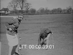 Family Golf Stock Footage