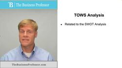 TOWS Analysis Instructional Video