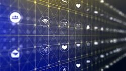 Social network and Media Fly trough Loop 4K Stock Footage