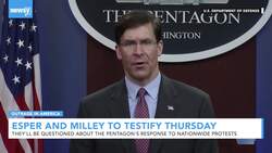 Esper And Milley To Testify Thursday Before House Committee News Clip