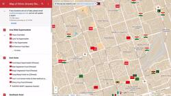This map lays out culturally-specific grocery stores in Scarborough News Clip