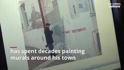 Russian street artist promotes peace with Ukraine despite local backlash News Clip