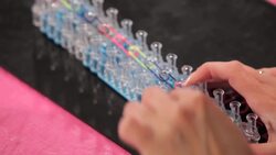 How to Make a Single Rainbow Loom Bracelet Instructional Video