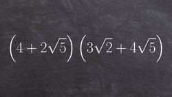 How to Multiply Two Binomials with Radicals Instructional Video