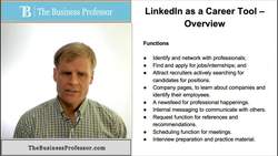 LinkedIn as a Career Development Tool Instructional Video
