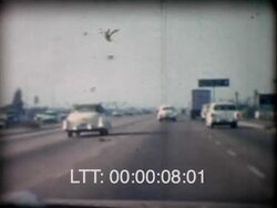 LA Highways, Paramount Pictures studio 1950s Stock Footage