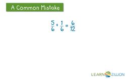 Adding Fractions with Like Denominators Using an Area Model Instructional Video