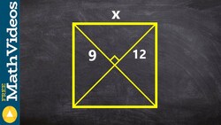 Applying the pythagorean theorem to find the missing length Instructional Video